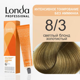 Интенсивное тонирование 8/3 светлый блонд золотистый Londa
