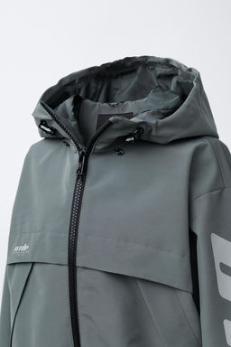 CAZADORA TEXTO WATER REPELLENT / Acero - Zara фото 6
