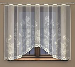 Готовые шторы арт. 245370/160, Соловьиные трели, размеры : 300 см ширина х 160 см высота, цвет - крем, на универсальной шторной ленте - Haft фото 2