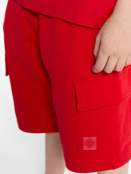 Шорты для мальчиков в красном цвете - Mark formelle фото 6