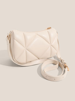 Кросс-боди LOVE MOSCHINO EMBOSSED Q Артикул 4561060, молочно-белый  фото 3