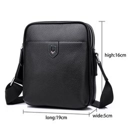 Сумка мужская, кожа, MIRONPAN 26272 Черный