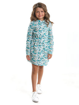 Платье с длинным рукавом UD 6022 цветы - Mini maxi фото 3