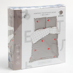 Постельное белье Этель 1.5 сп Big love 143*215 см,150*214 см, 70*70 см 2 шт  фото 10