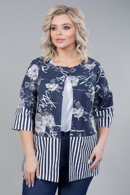 Жакет 1241 темно-синий - Novita фото 2