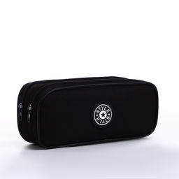 Косметичка-пенал на молнии с отделами, Звезда, чёрная