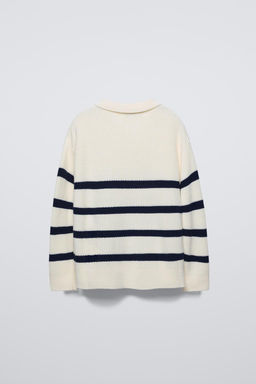 STRIPED SWEATER WITH ZIP - Zara фото 2