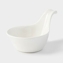 Соусник «Капля», 85 мл, 12×8×5.5 см, керамика, белый