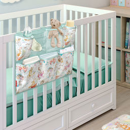 Органайзер на кроватку 7 отделений с пласт. вставками, 55*41 см, ПУТЕШАСТИКИ, шт - Valiant фото 8