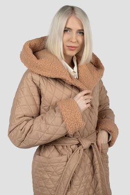 05-2133 Куртка женская зимняя (пояс) - El podio фото 7