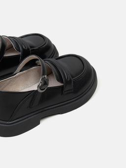 Туфли школьные для девочки Черные 7+ - Bungly фото 9