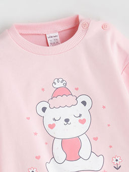 K?z Bebek Sweatshirt ve E?ofman Alt? 2li