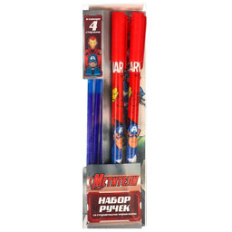 Набор ручек со стираемыми чернилами,2 шт + 4 стержня, Мстители, Марвел - Marvel фото 9