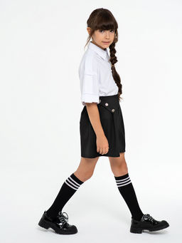 Черные школьные шорты Mooriposh для девочки, модель 0431  фото 2