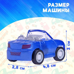 Машина инерционная Кабриолет, цвета МИКС - Simaland фото 8