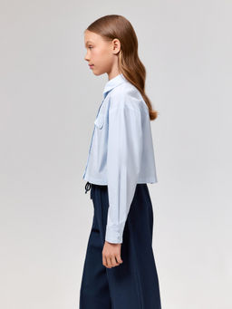 ACOOLA / Блузка детская для девочек Virta голубой  фото 6