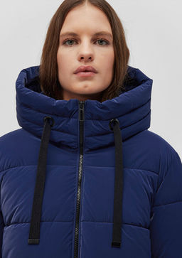 Kapusonlu Lacivert Sisme Mont - Mavi фото 5