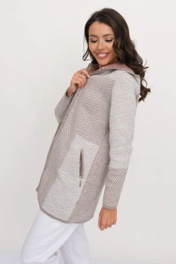 ЗЛАТА Кардиган С 2065/кофейный микс