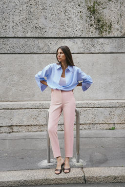 HIGH-WAIST TROUSERS - Zara фото 9
