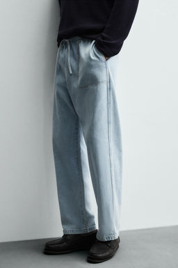 LIGHTWEIGHT JOGGER FIT JEANS - Zara фото 5
