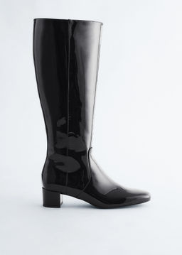 Botas de piel hasta la rodilla con tac?n