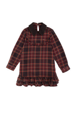 K_z _ocuk Bordo Jean Elbise