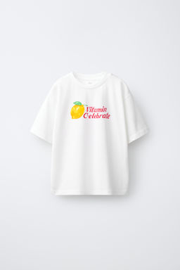 CAMISETA ESTAMPADO FRUTAS / Blanco