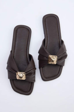 Koyu Kahverengi Kad?n Terlik TAKSS26TE00026