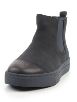 05-X30311A-7 INK. BLUE Ботинки демисезонные мужские (натуральная кожа, байка)