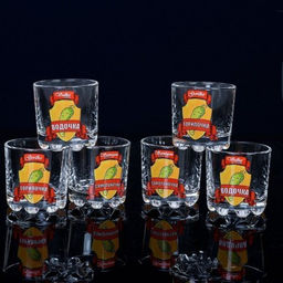 Стопка 6 штук 50 мл Глория Водочка, самогоночка / Д3613/11 /уп 16/ - Галеонтрейд фото 3