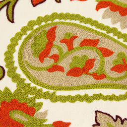 Наволочка декоративная 45х45см Мармарис плотный х/б, вышивка, на молнии (Китай) - Домашняя мода фото 13