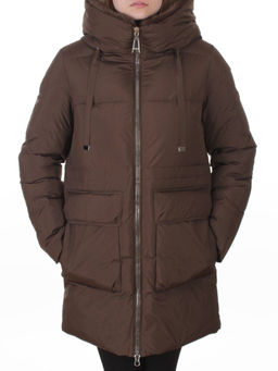 8379 BROWN Куртка зимняя женская (200 гр. холлофайбер)