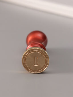 Печать для сургуча с пластиковой ручкой «Классика цифра 1», 2.5×2.5×6.3 см