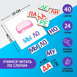 Дидактические игры и материалы Учимся читать по слогам