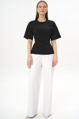 Футболка с завязками Николь (чёрный) - Эльза фото 2