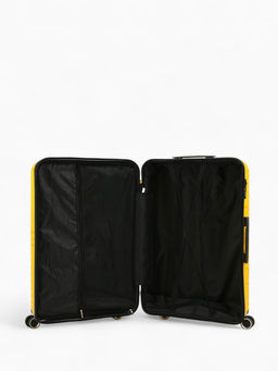 Чемодан на колёсах большой 111 л (L), на молнии, кодовый замок, 4 колеса, жёлтый