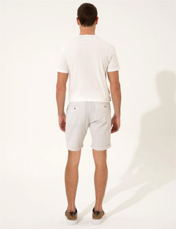 Bej Slim Fit _izgili Bermuda _ort - Pierre cardin фото 4