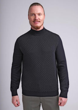 Джемпер муж (ЧЗ) т.синий 444263/17ха - Clever wear фото 3