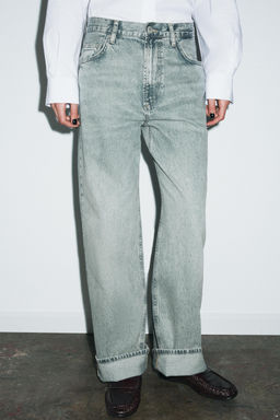 ZW COLLECTION MID-WAIST BAGGY JEANS - Zara фото 2