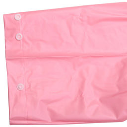 Дождевик-плащ "Радуга" с капюшоном,регулир.манжет,с отдел.под рюкзак, цвет бело-розовый, размер XL(95*57см) ДоброСад