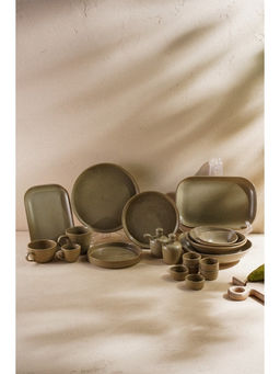 Блюдо фарфоровое SL Home «Песчаный бриз», 24.5×16.5 см, бежевый