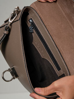 Сумка кожаная Azaro 31049 тауп