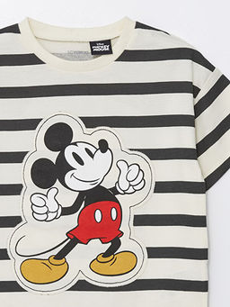 Bisiklet Yaka Mickey Mouse Bask?l? Erkek Bebek Ti??rt - Waikiki фото 3