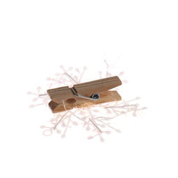 Прищепки декоративные новогодние «Снежинки» белые, 6 шт.