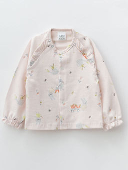 Кофта ясельная для девочки, бел/роз - Lesi kids фото 13