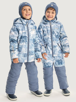 Костюм 7м1526 деним/серый