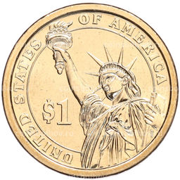 Монета 1 доллар 2012 года (Р) США 24-й президент США Гровер Кливленд
