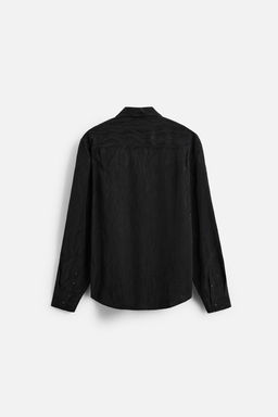 SATIN JACQUARD SHIRT - Zara фото 8