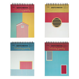 Скетчбук 30 листов, для пастели, жетская обложка, плотность 130 гр, Геометрия МИКС (18х25см) 96891