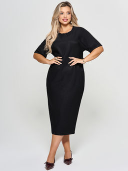 Платье  из трикотажа гофре - Dora фото 9